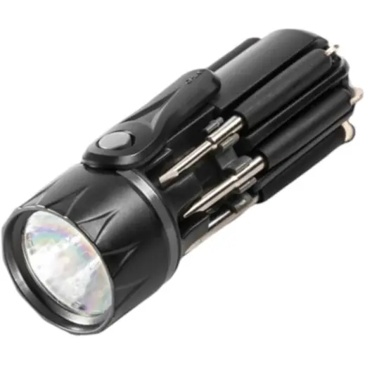 Utility Tool & Torch Black Flat